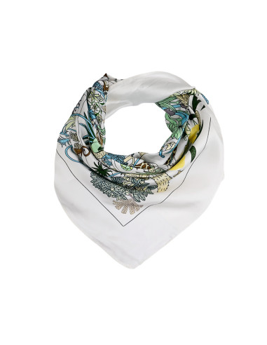 Pañuelo Jungle Colors White  (70x70)