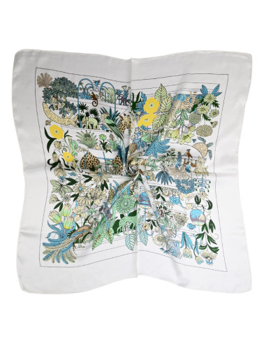 Pañuelo Jungle Colors White  (70x70)