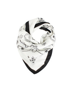 Pañuelo Paisley White (70x70)