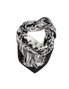 Pañuelo Paisley Forest Black (70x70)