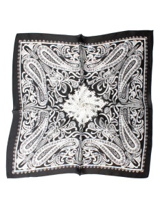 Pañuelo Paisley Forest Black (70x70)