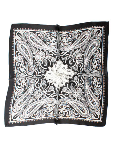 Pañuelo Paisley Forest Black (70x70)
