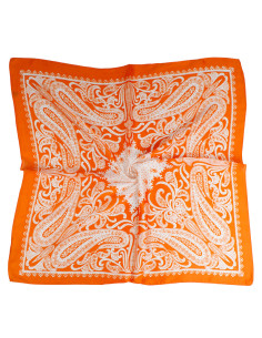 Pañuelo Paisley Forest Orange (70x70)