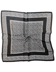 Pañuelo XXL Geometric Lines Black