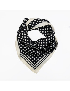 Pañuelo XXL Dots in Frame Black