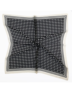 Pañuelo XXL Dots in Frame Black