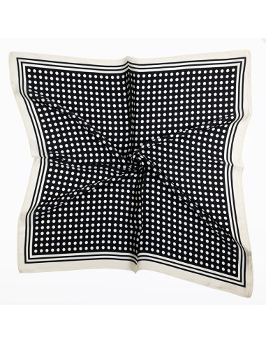 Pañuelo XXL Dots in Frame Black
