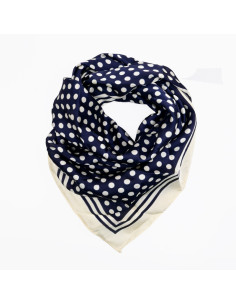 Pañuelo XXL Dots in Frame Blue