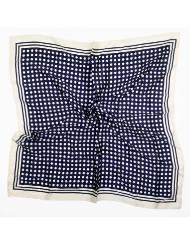 Pañuelo XXL Dots in Frame Blue
