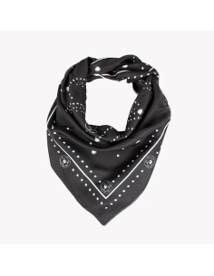 Pañuelo XXL Dots Flower Black