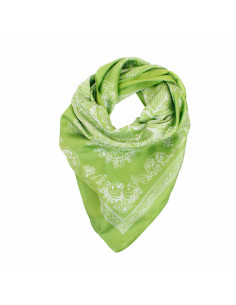 Pañuelo Flowers Color Green (70x70)