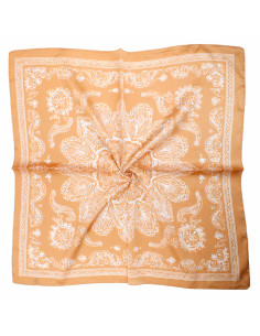Pañuelo Flowers Color Orange (70x70)