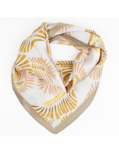 Pañuelo Palm White (70x70)