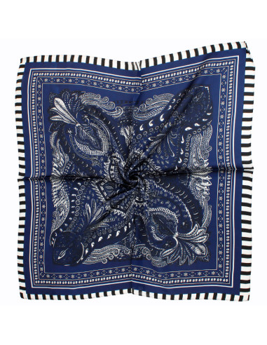 Pañuelo Barroco Blue (70x70)