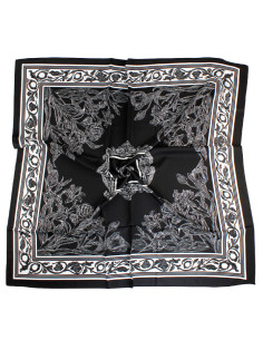 Pañuelo XXL Flower Frame Black