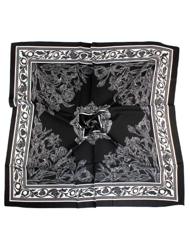 Pañuelo XXL Flower Frame Black