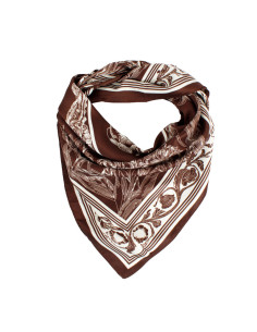 Pañuelo XXL Flower Frame Brown