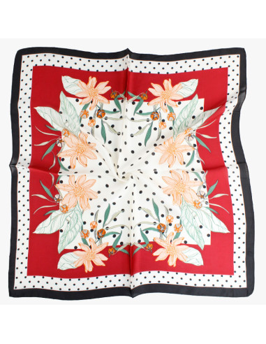 Pañuelo Blossom Black (70x70)
