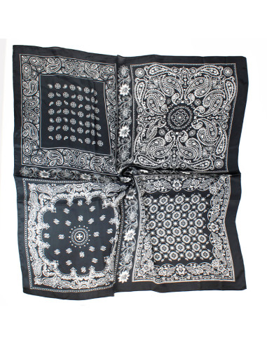 Pañuelo XXL Paisley Black Frame