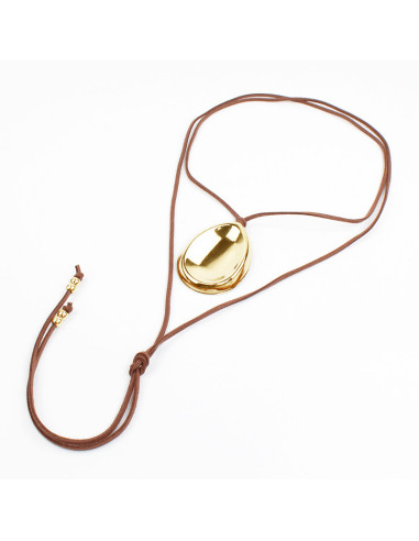 Collar de Gamuza con dije | Infinita Moda