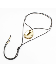 Collar de Gamuza con dije | Infinita Moda