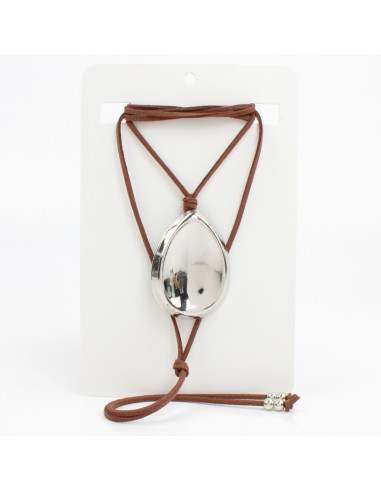 Collar de Gamuza con dije | Infinita Moda