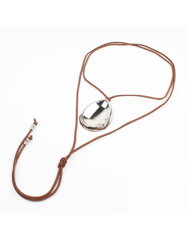 Collar de Gamuza con dije | Infinita Moda