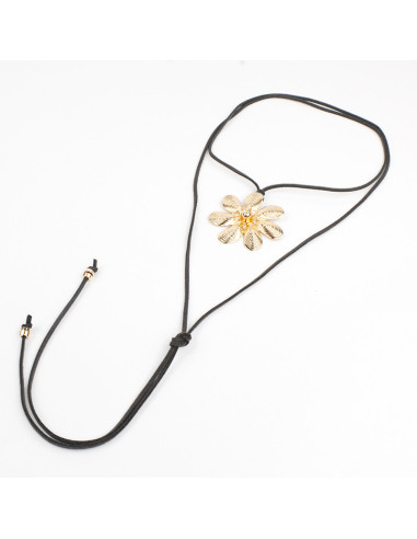 Collar de Gamuza con dije | Infinita Moda