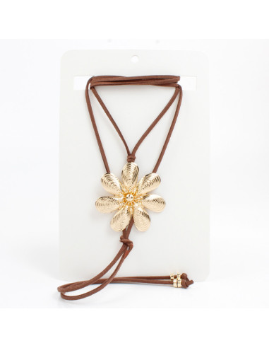 Collar de Gamuza con dije | Infinita Moda
