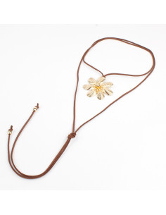Collar de Gamuza con dije | Infinita Moda