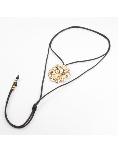Collar de Gamuza con dije | Infinita Moda
