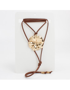 Collar de Gamuza con dije | Infinita Moda