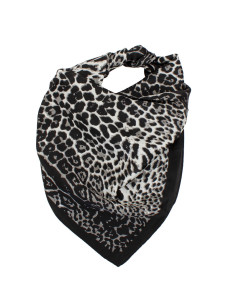 Pañuelo Leopard Dark Grey (70x70)