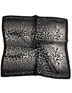 Pañuelo Leopard Dark Grey (70x70)