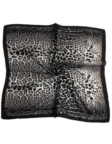 Pañuelo Leopard Dark Grey (70x70)
