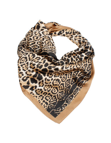 Pañuelo Leopard Dark Terra (70x70)