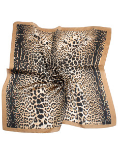 Pañuelo Leopard Dark Terra (70x70)