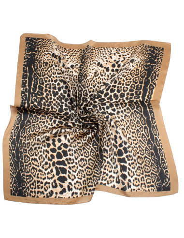 Pañuelo Leopard Dark Terra (70x70)