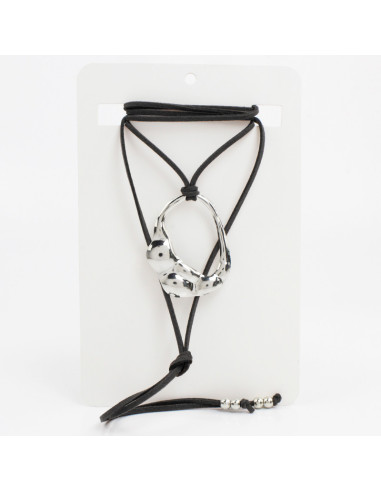 Collar de Gamuza con dije | Infinita Moda