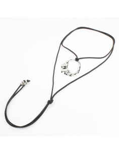 Collar de Gamuza con dije | Infinita Moda
