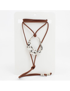 Collar de Gamuza con dije | Infinita Moda