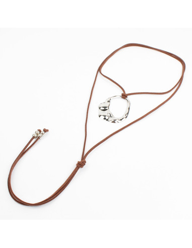 Collar de Gamuza con dije | Infinita Moda