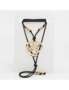 Collar de Gamuza con dije | Infinita Moda