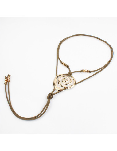 Collar de Gamuza con dije | Infinita Moda