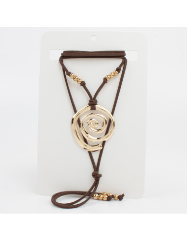 Collar de Gamuza con dije | Infinita Moda