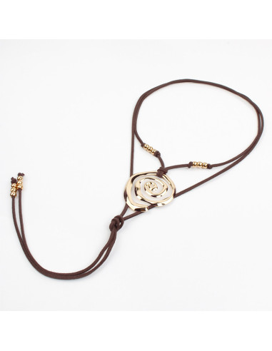 Collar de Gamuza con dije | Infinita Moda