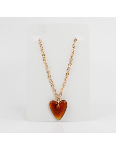 Collar de Cadena y Dije de Acrílico