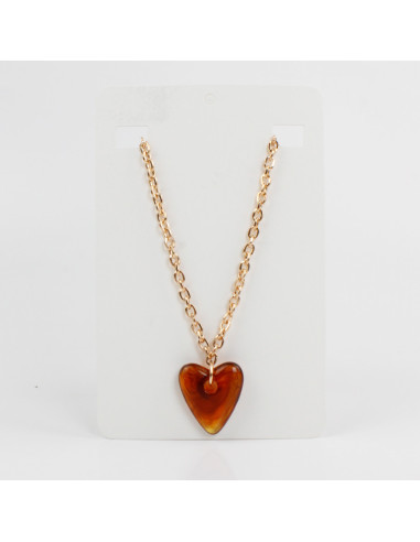 Collar de Cadena y Dije de Acrílico