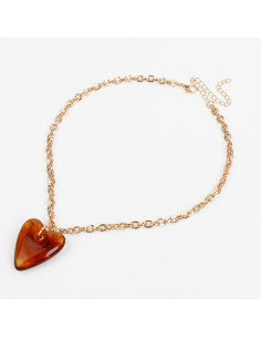 Collar de Cadena y Dije de Acrílico