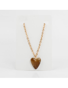 Collar de Cadena y Dije de Acrílico